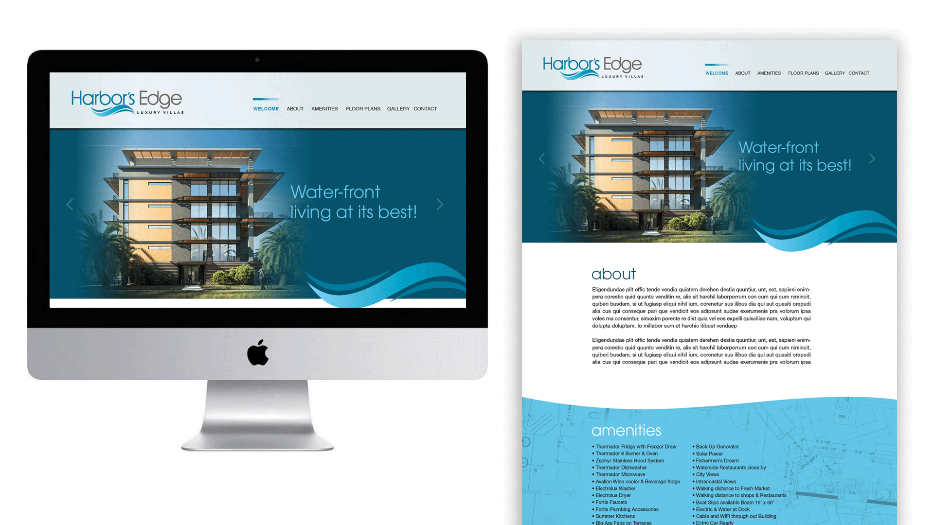 Harbour's Edge website